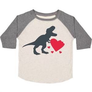 NEW SWEET WINK kid's lovesaurus long sleeve tee in natural